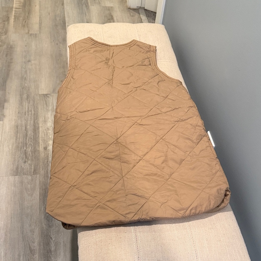Paper Crane Tan Quilted Vest - Picture 3 of 3